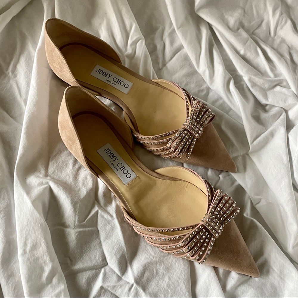 NIB Jimmy Choo Kaitence Flats in Ballet Pink 9 - Picture 2 of 8